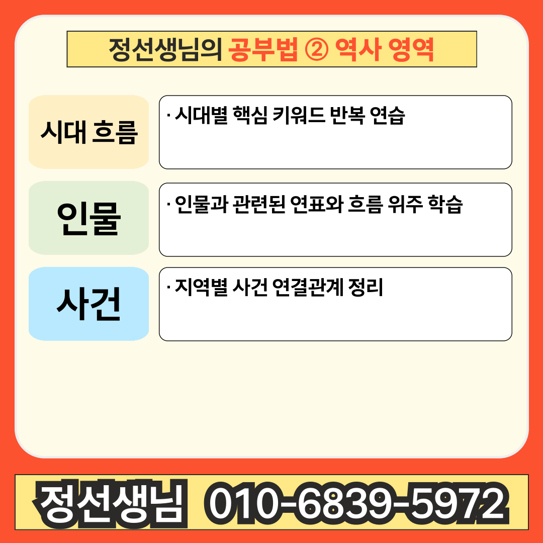 006 역사 시대 흐름 공부법